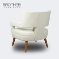Обивка мебели для гостиной последний дизайн бежевой ткани одноместные кресло кресло